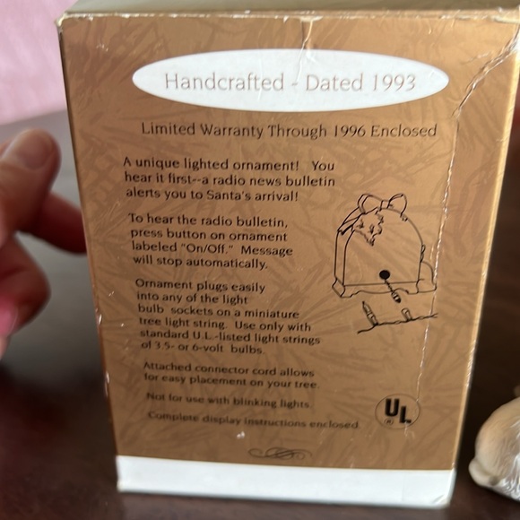 Keepsake ornament radio news Phlash voice sound and light - Picture 4 of 5